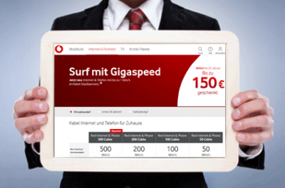 Vodafone führt Verbesserungen im Kabel-Internet für 270.000 Haushalte durch